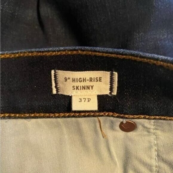 Madewell Jeans 9" Curvy‎ High Rise Skinny Jeans Size 37P Western Rodeo De… - Picture 6 of 8